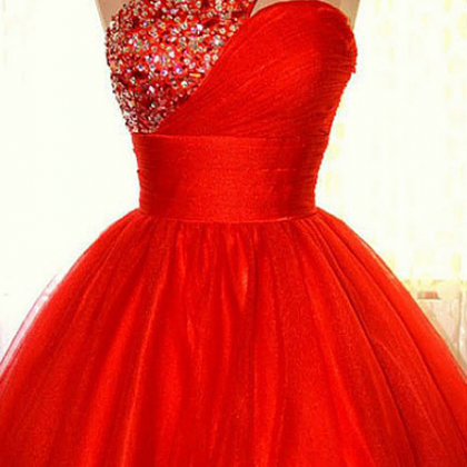 Red Cocktail Party Dresses, Homecoming Dresses,..