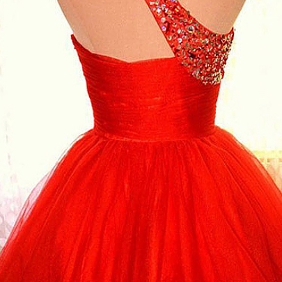 Red Cocktail Party Dresses, Homecoming Dresses,..