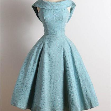 Vintage Scoop Homecoming Dress,a-line Ruched..
