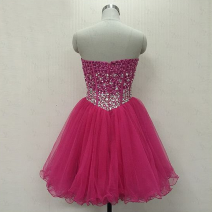 Homecoming Dresses,pink Homecoming Dress, Short..