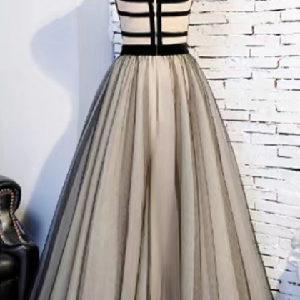 Black prom dress, long sexy party d..