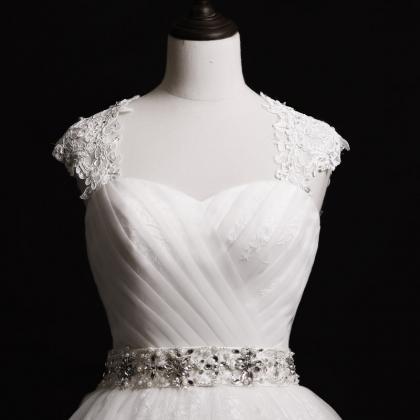 Wedding Gowns,ball Gown Wedding Dress,cap Sleeve..