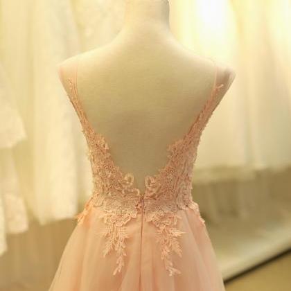 Bridesmaid Dresses,beautiful V Back Flower Lace..