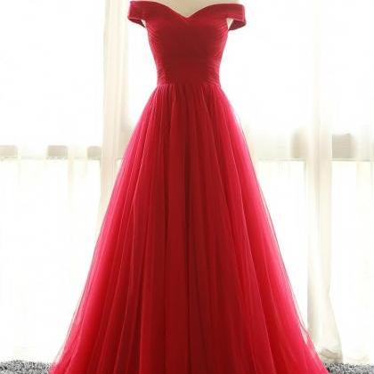 Formal Dresses Long,cap Sleeves Tulle Prom..