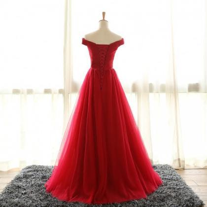 Formal Dresses Long,cap Sleeves Tulle Prom..