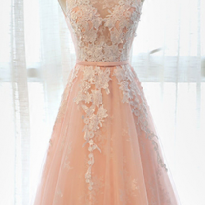 Long A-line Sweetheart Fluffy Tulle Lace Prom Formal Dresses main image 1