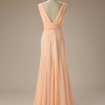 Elegant V-neck Fashionable Cake Long Dress