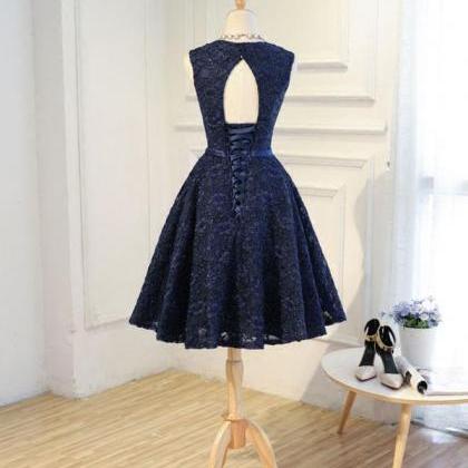 Elegant Sweetheart Lace Homecoming Dress,..