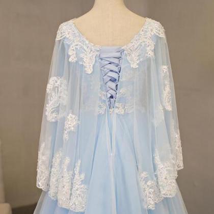 Elegant A-line Long Sleeves Tulle With Lace Formal..