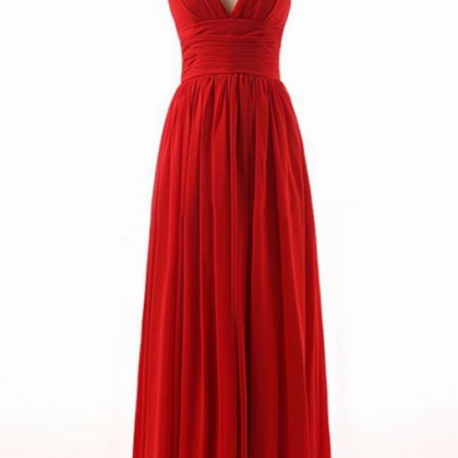 Prom Dresses, Dresses, Straps ,red Dress ,long..