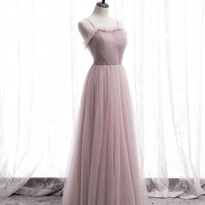 Prom Dresses,beautiful And Generous Pink Tulle..