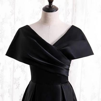 Prom Dresses,fairy Tale Black Strapless Long Dress..