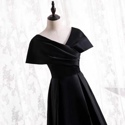 Prom Dresses,fairy Tale Black Strapless Long Dress..