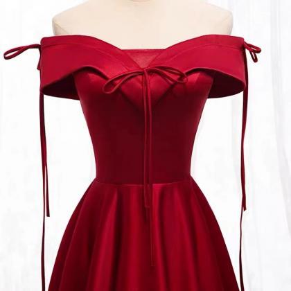 Prom Dresses,red Strapless Dress Elegant Evening..
