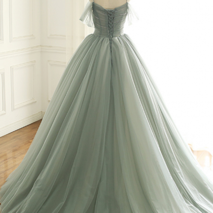 Prom Dresses,classic Elegant Tulle Long Evening..