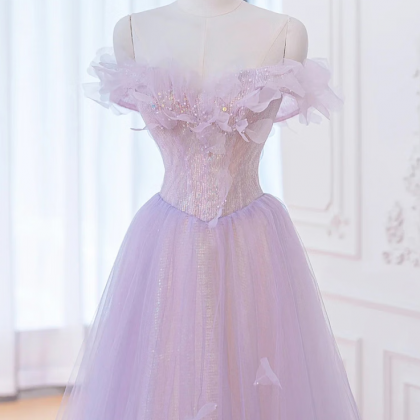 Prom Dresses,elegant Purple Evening Gowns Birthday..