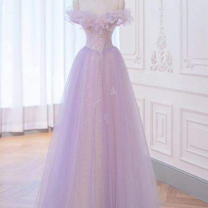 Prom Dresses,elegant Purple Evening Gowns Birthday..