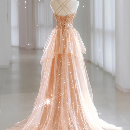 Prom Dresses,sequin Evening Gowns High-end Light..