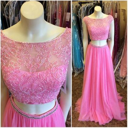 Lace Beaded Prom Dresses,cap Sleeves Evening..
