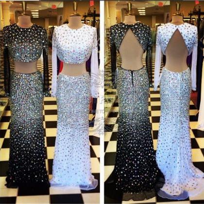 Luxury Sewing Beads Evening Dress Prom Dresses