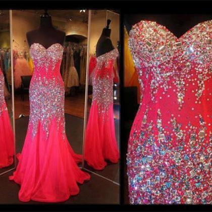 Red Prom Dress,party Dress,long Prom Dress Wedding..