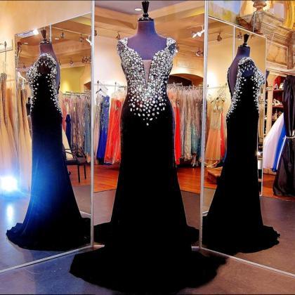 Black Mermaid Prom Dresses Evening Dresses Prom..