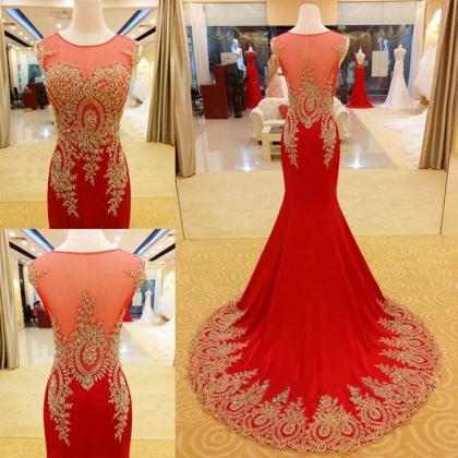 Prom Dress,luxury Prom Dress,red Prom..