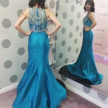 Two Pieces Evening Dresses Long Evening Wear Prom..