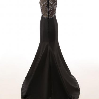 Sexy Black Evening Dresses 2016 Long Backless Prom..