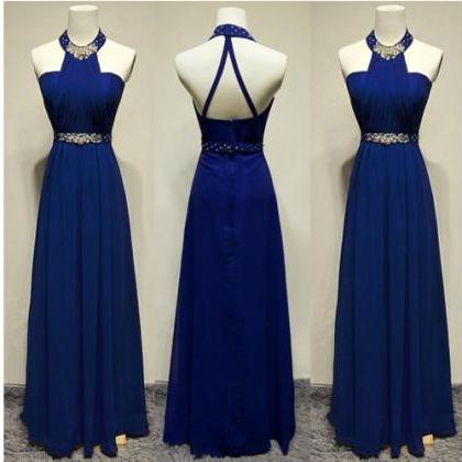 Prom Gown,royal Blue Prom Dresses,royal Blue..