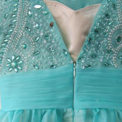 Prom Dress,beading Prom Dress With Crystal,..