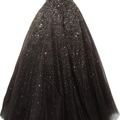Gorgeous Prom Dress,crystal Beaded Ball Gowns..