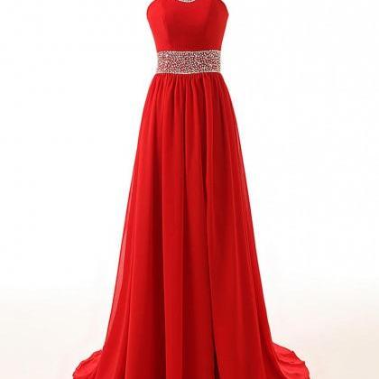 Red Prom Dress,red Evening Dress, Long Prom Dress,..