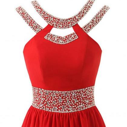 Red Prom Dress,red Evening Dress, Long Prom Dress,..