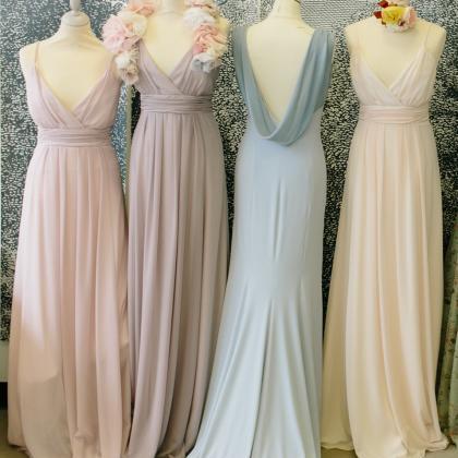 Fashion Bridesmaid Dresses, Floor-length..
