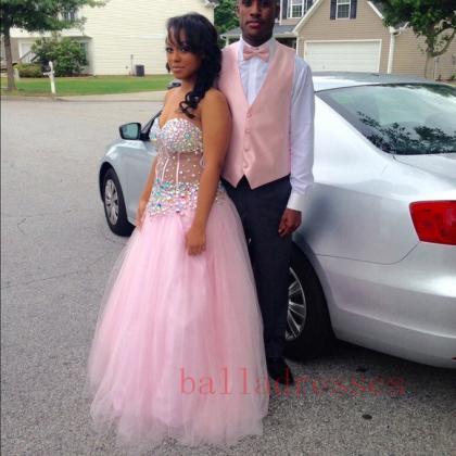 Tulle Prom Dresses,princess Prom Dress,ball Gown..