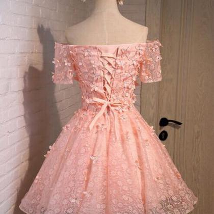 Blush Pink Homecoming Dress,short Tulle Prom..