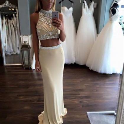 Prom Gown,two Piece Prom Dress,evening Gowns,2..