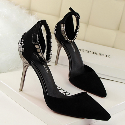 Pointed Toe High Heel Stiletto Pumps With..
