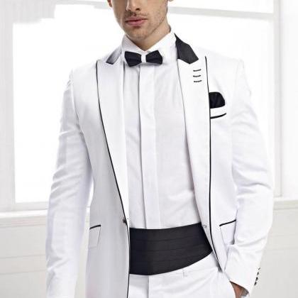 Custom Made Groommen Suit Tuxedos For Men Business..