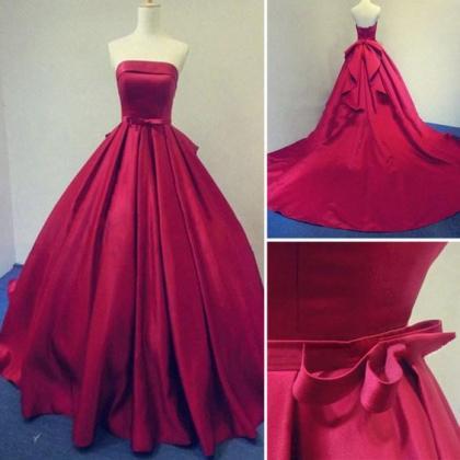 Red Prom Dress,ball Gown Prom Dress,prom..