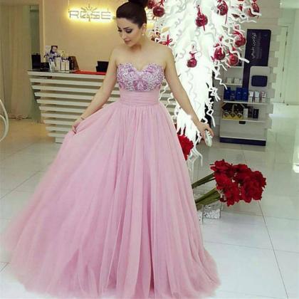 Prom Dresses,prom Dress,pink Evening Gown Ball..