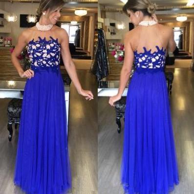 Prom Gown,royal Blue Evening Gowns,party Dresses,..