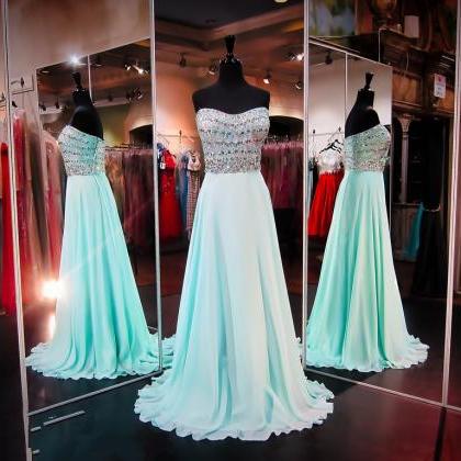 Prom Dresses,light Blue Prom Dress, Prom Gown,prom..