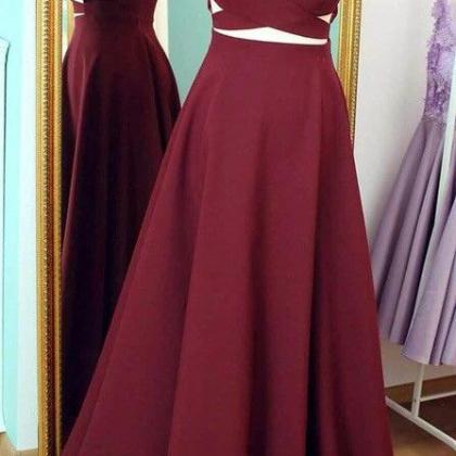 Burgundy Prom Dresses,simple Evening Dress,evening..