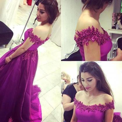 Off The Shoulder Prom Dress,illusion Prom..