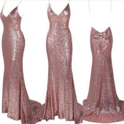 Spaghetti Prom Dress,mermaid Prom Dress,backless..
