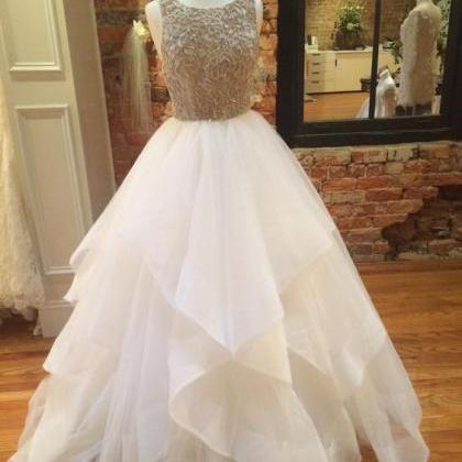 Modest Prom Dress,layered Tulle Prom Dress,a Line..
