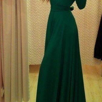 Dark Green Prom Dress,bodice Prom Dress,maxi Prom..