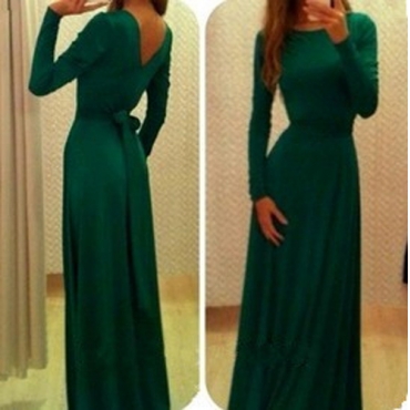 Dark Green Prom Dress,bodice Prom Dress,maxi Prom..